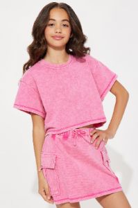Mini Might Not Go Skort Set - Pink sold by Fashion Nova