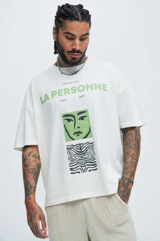 La Personne Oversize Short Sleeve Tee - White sold by Fashion Nova