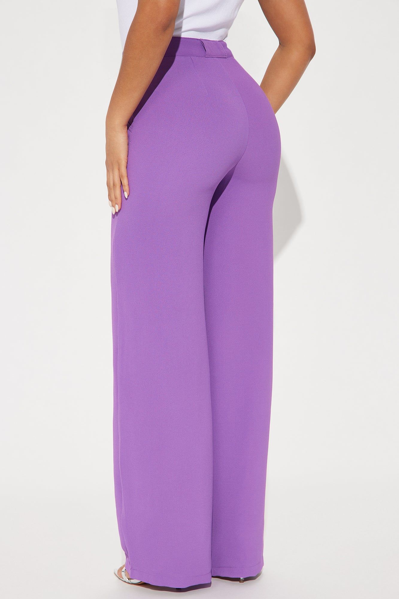 Makenna Textured Trouser Pant - Purple sold by Fashion Nova product image thumbnail 3