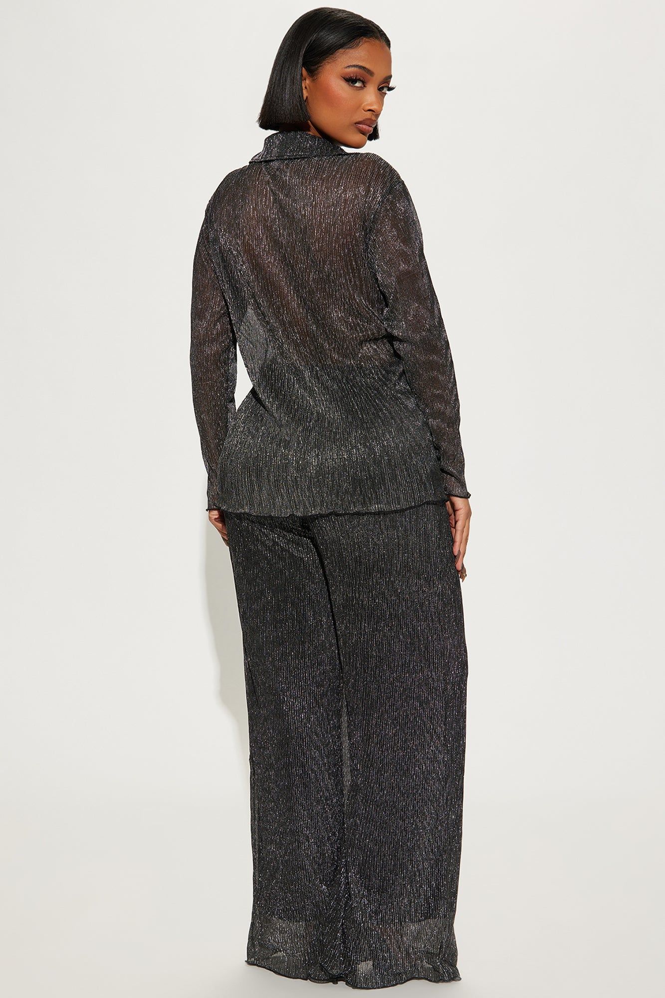 Miranda Pant Set - Black/Silver sold by Fashion Nova product image thumbnail 3