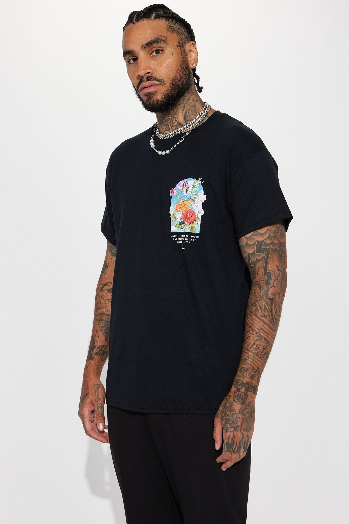 Keep The Light Short Sleeve Tee - Black sold by Fashion Nova product image thumbnail 4