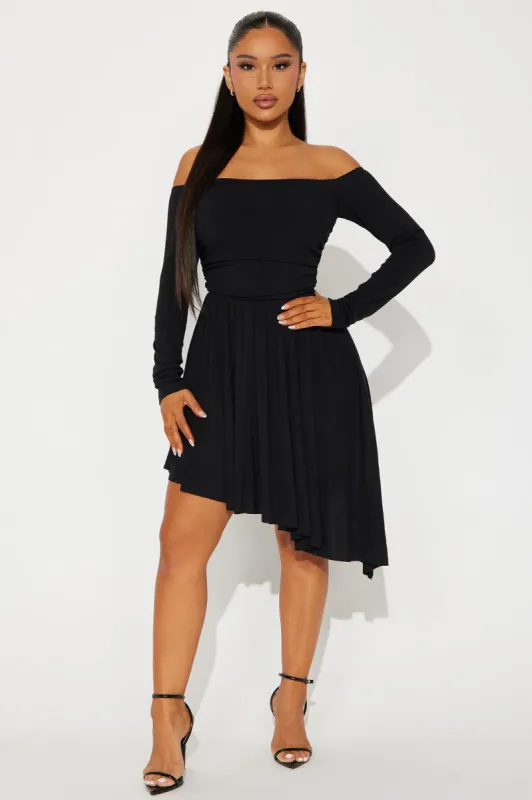 Runaway With Me Mini Dress - Black sold by Fashion Nova