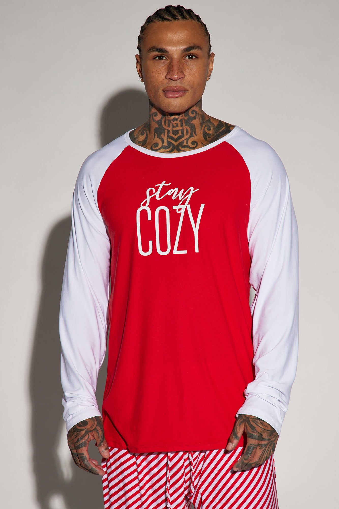 Stay Cozy Holiday PJ Set - Red sold by Fashion Nova product image thumbnail 2