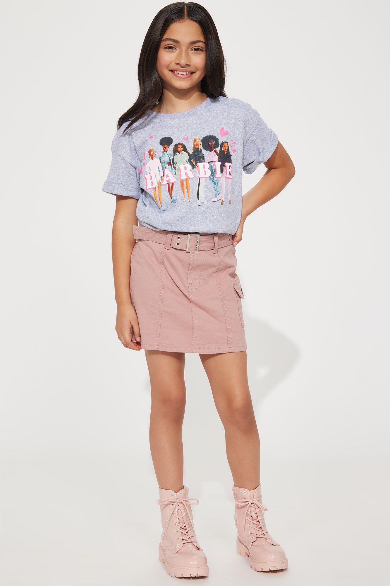 Mini Twill Belted Cargo Skirt - Rose sold by Fashion Nova