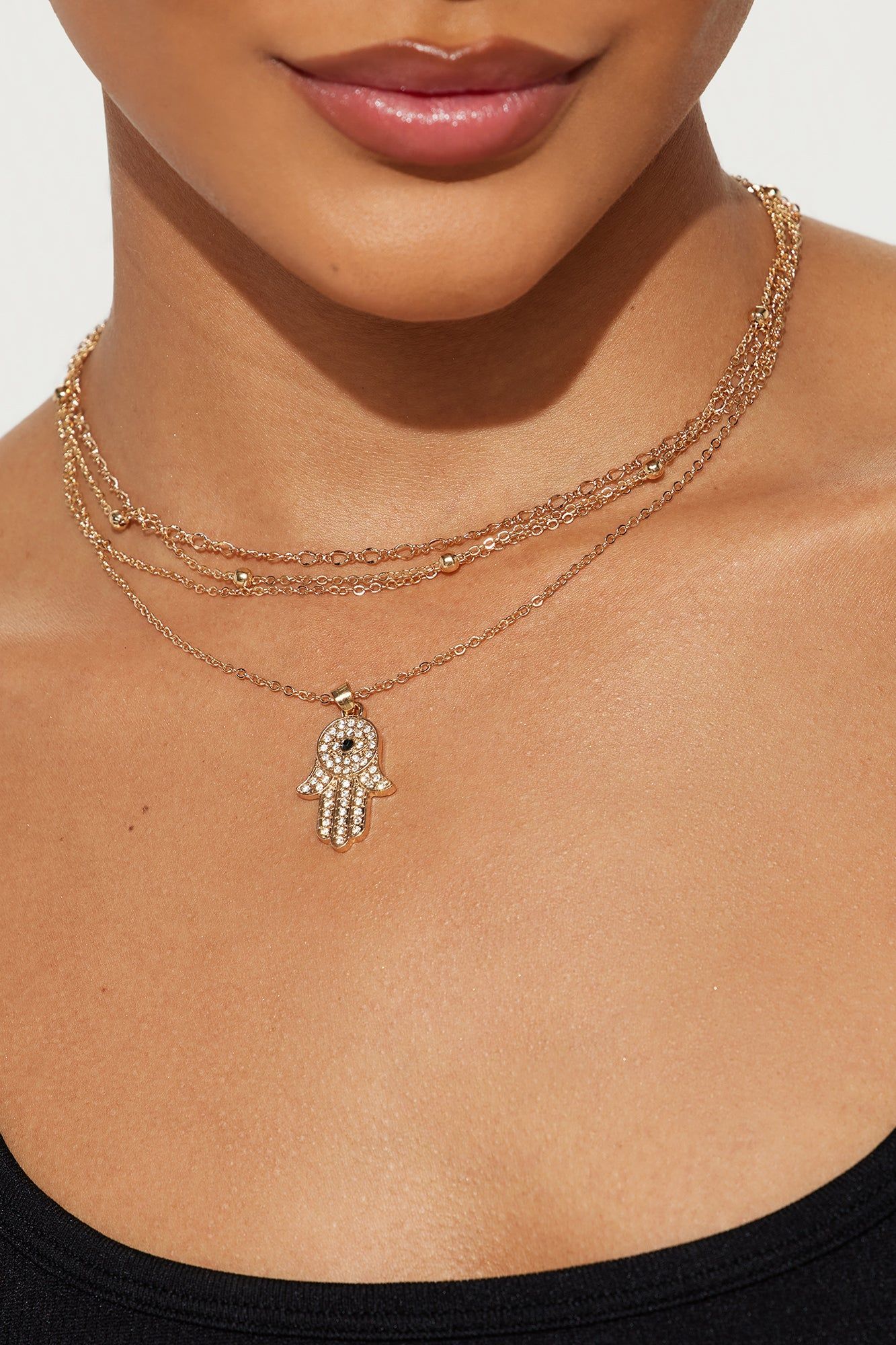 Trust Your Intuition Necklace - Gold sold by Fashion Nova