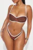 Margo Underwire 2 Piece Bikini - Brown sold by Fashion Nova