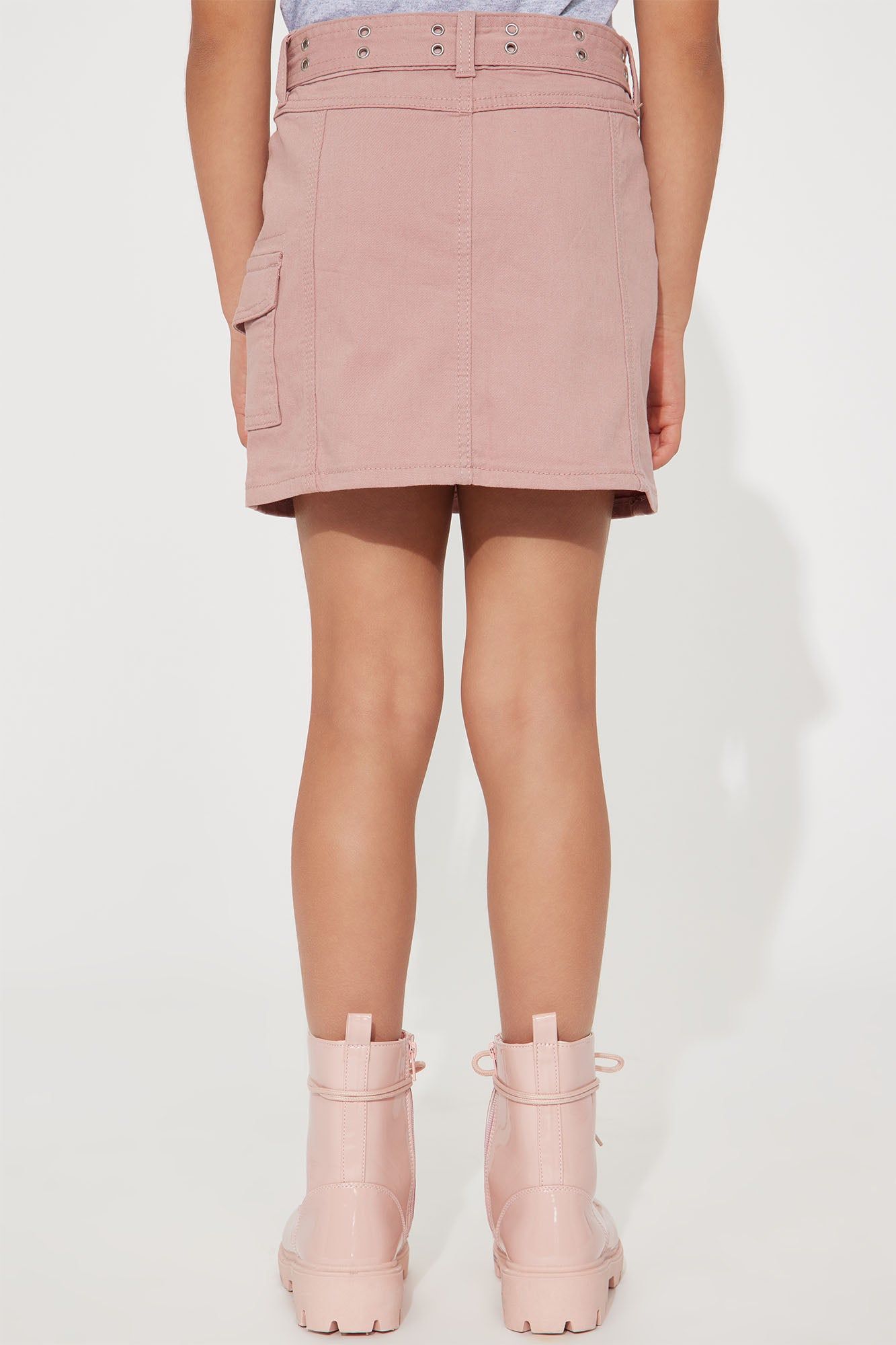 Mini Twill Belted Cargo Skirt - Rose sold by Fashion Nova product image thumbnail 4