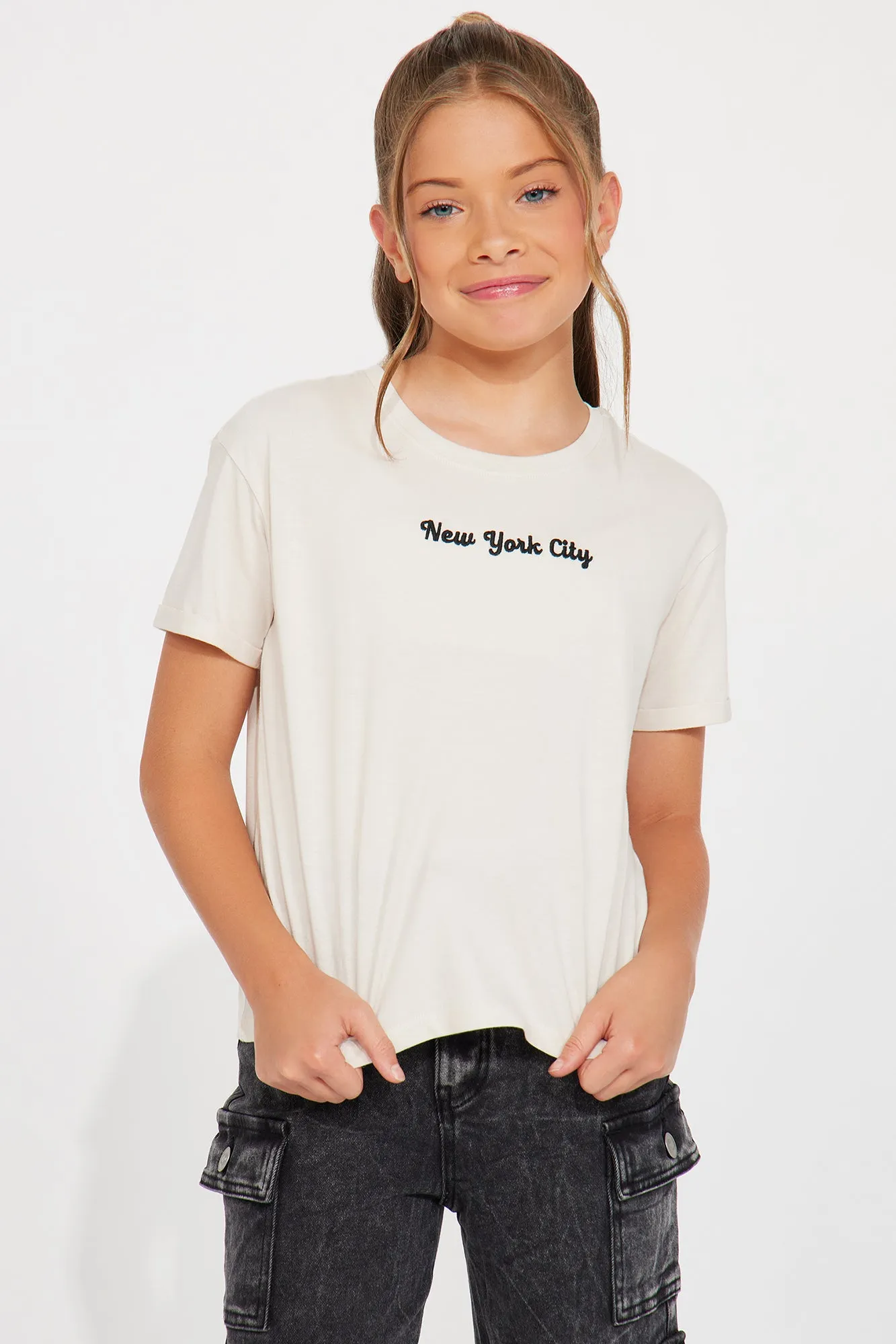 Mini New York City Butterfly Tee - Grey sold by Fashion Nova product image thumbnail 2