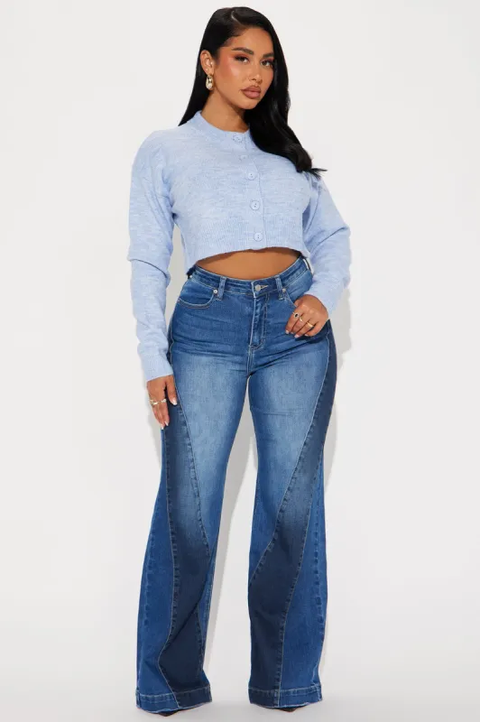Quite Apparent Stretch Wide Leg Jeans - Medium Wash sold by Fashion Nova