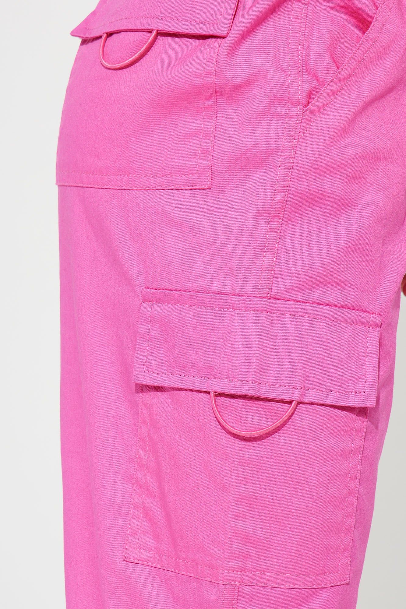 Mini Lizette Cotton Poplin Cargo Pants-Fuchsia sold by Fashion Nova product image thumbnail 4