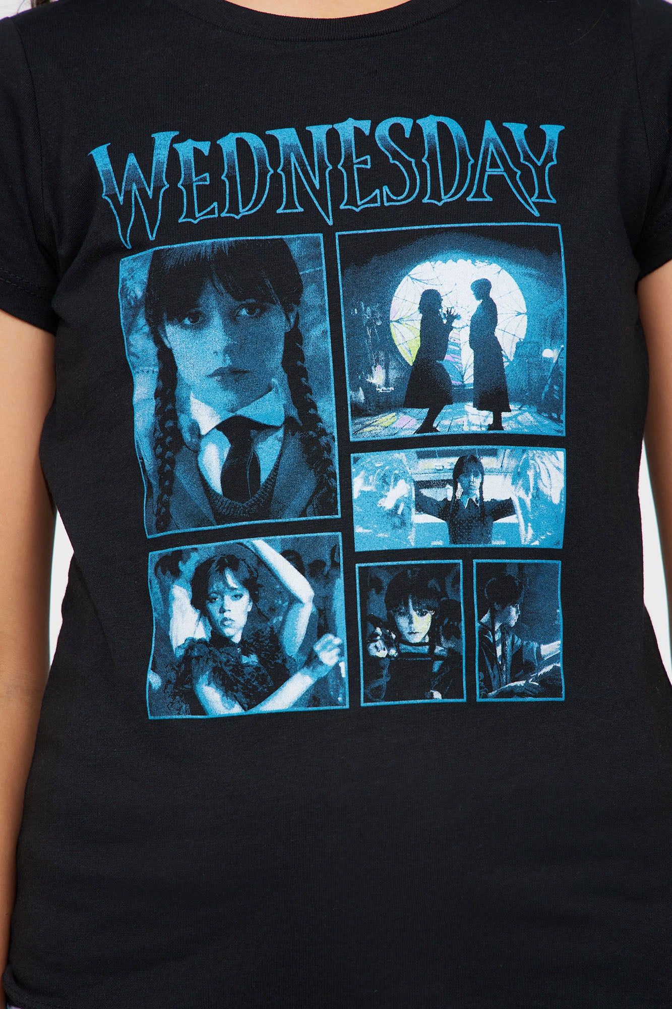 Mini Dancing Wednesday Addams Screen Tee - Black sold by Fashion Nova product image thumbnail 3