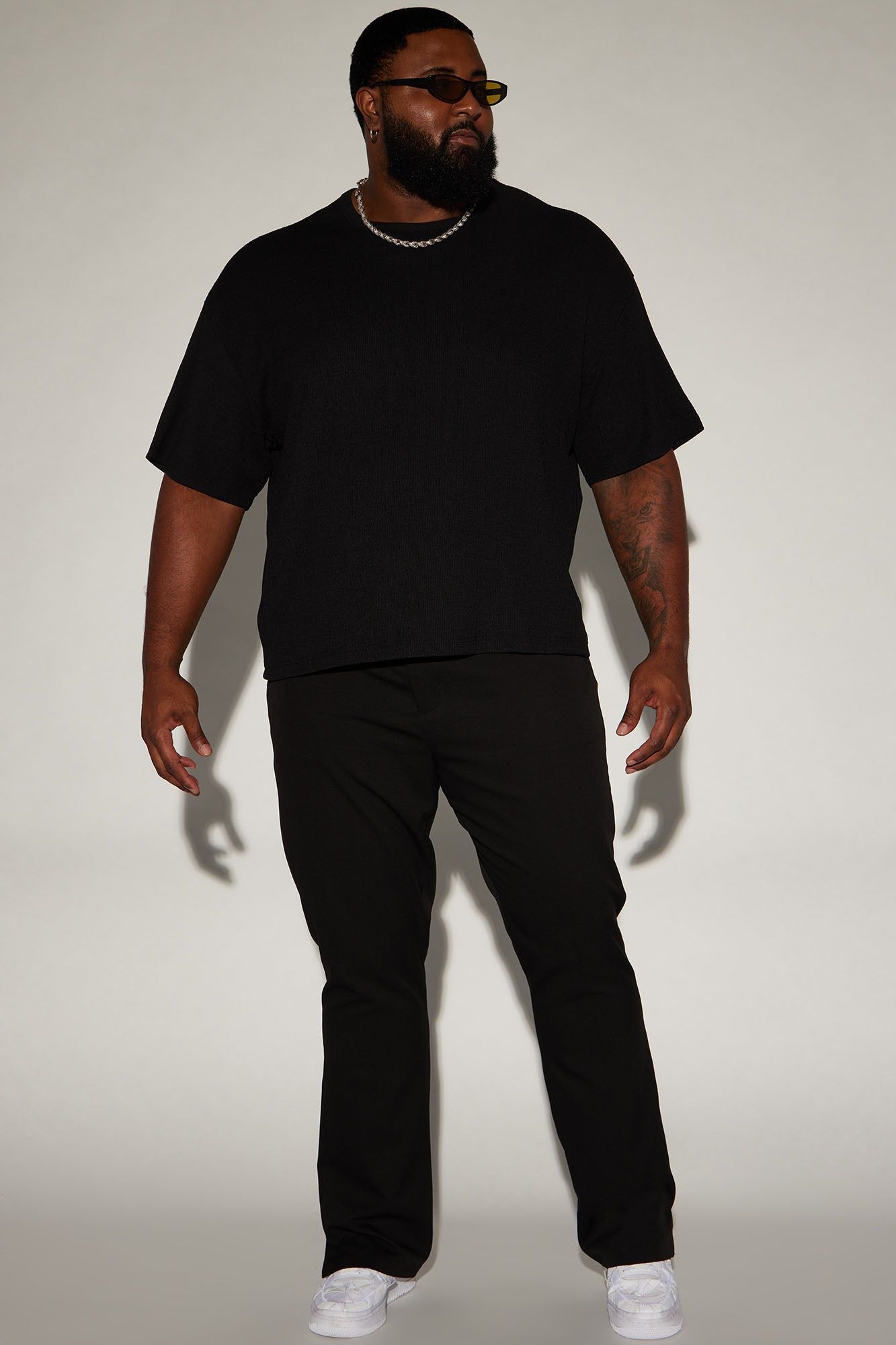 Thayer Textured Boxy Short Sleeve Tee - Black sold by Fashion Nova product image thumbnail 5