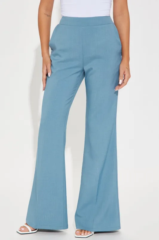 Serafina Wide Leg Trouser - Slate Blue sold by Fashion Nova