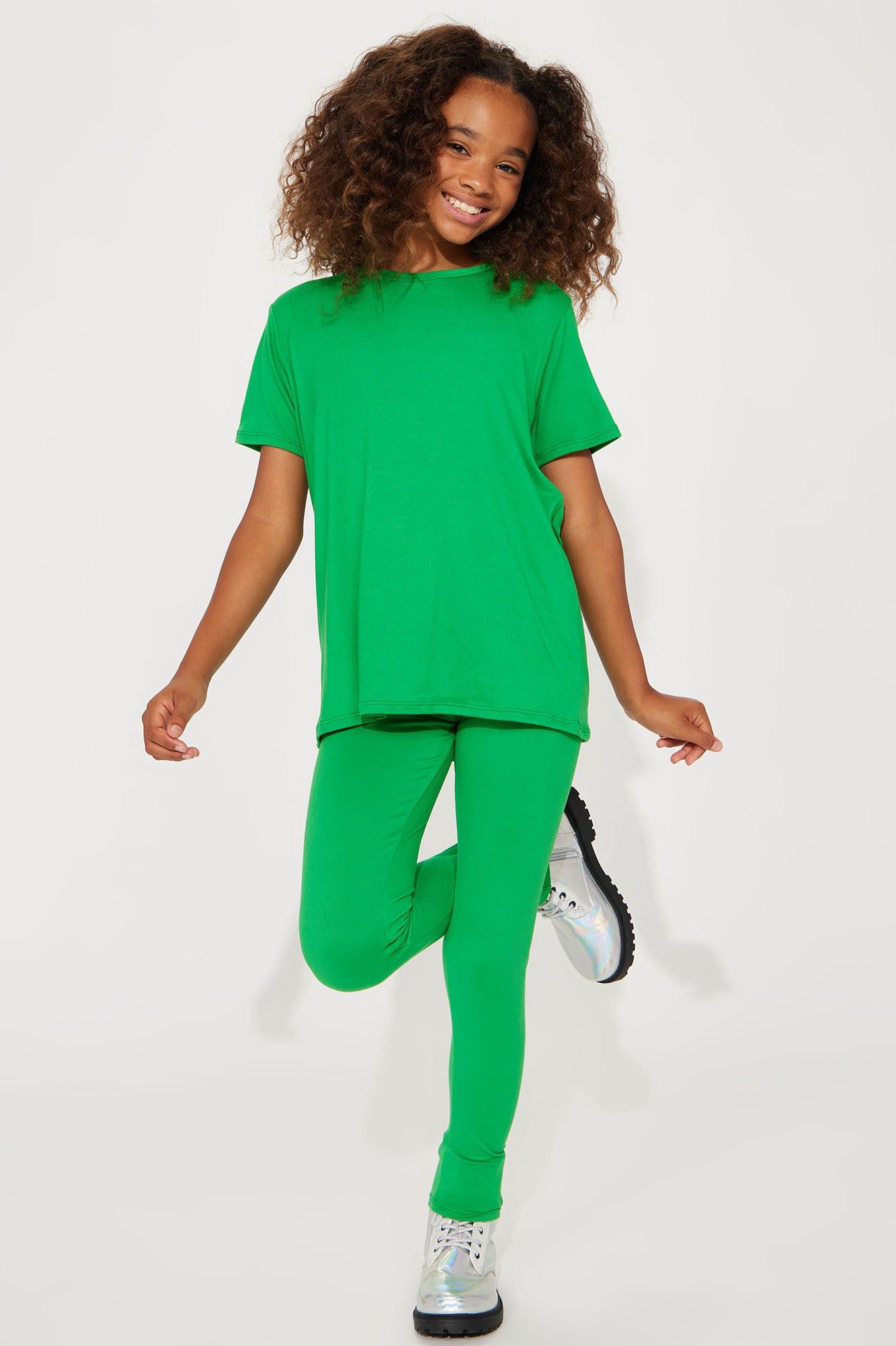 Mini Weekend Vibes II Legging Set - Green sold by Fashion Nova