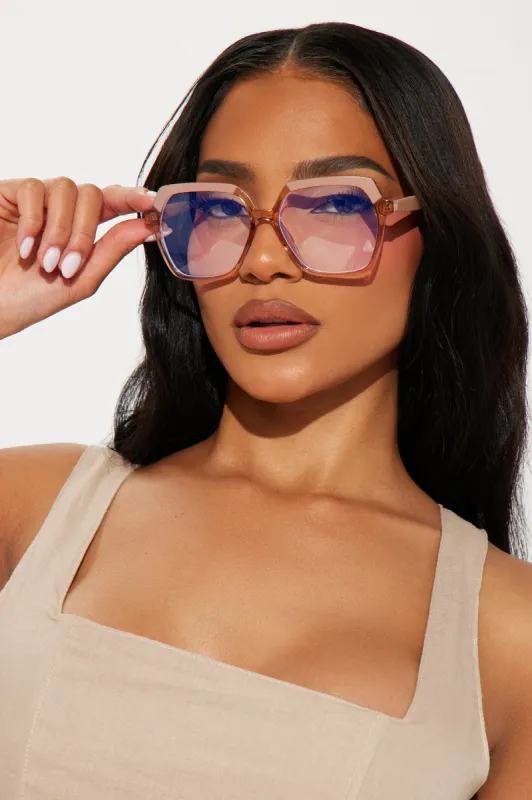 Smart Decision Glasses - Nude/combo sold by Fashion Nova
