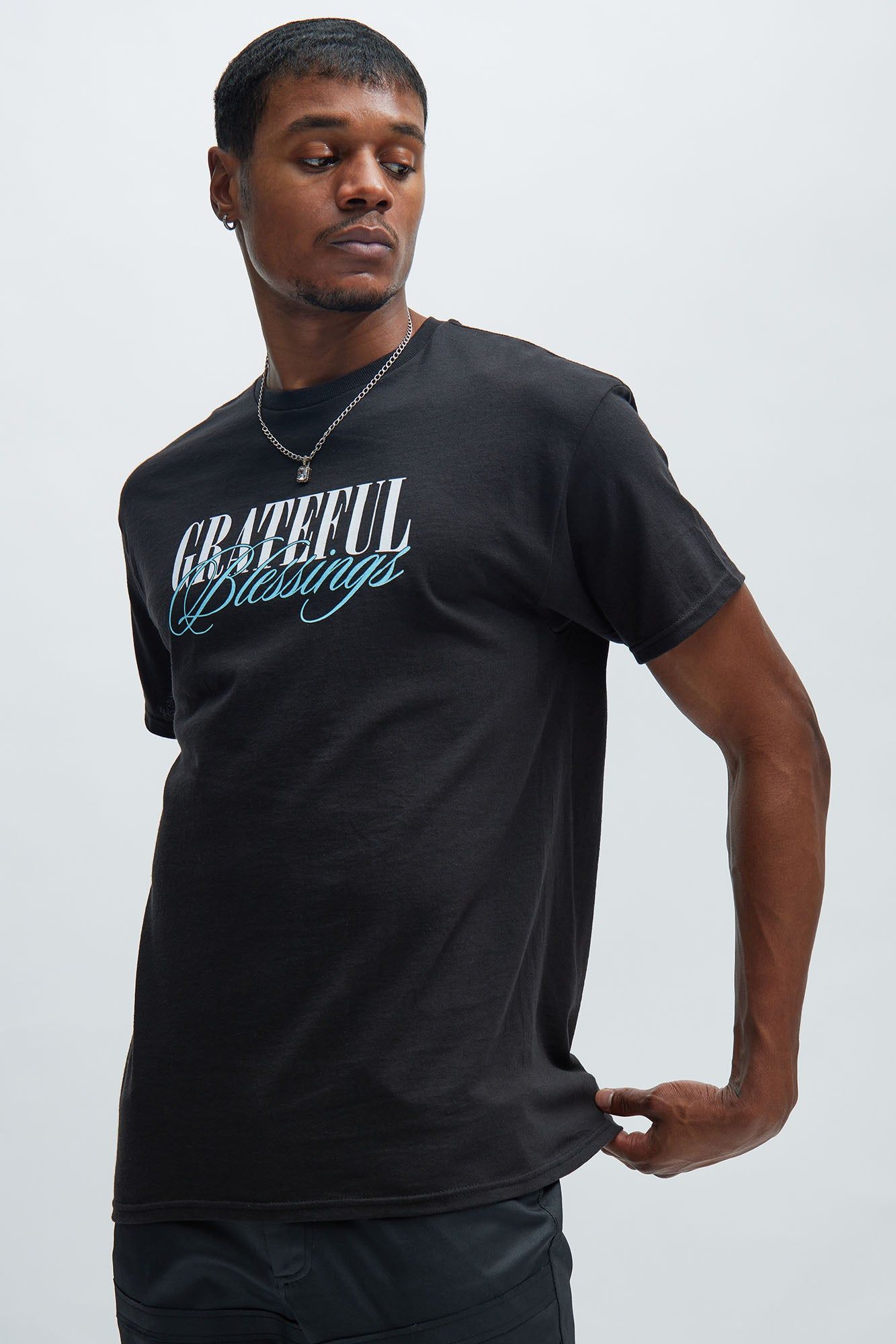 Blessed To Be Short Sleeve Tee - Black sold by Fashion Nova product image thumbnail 3