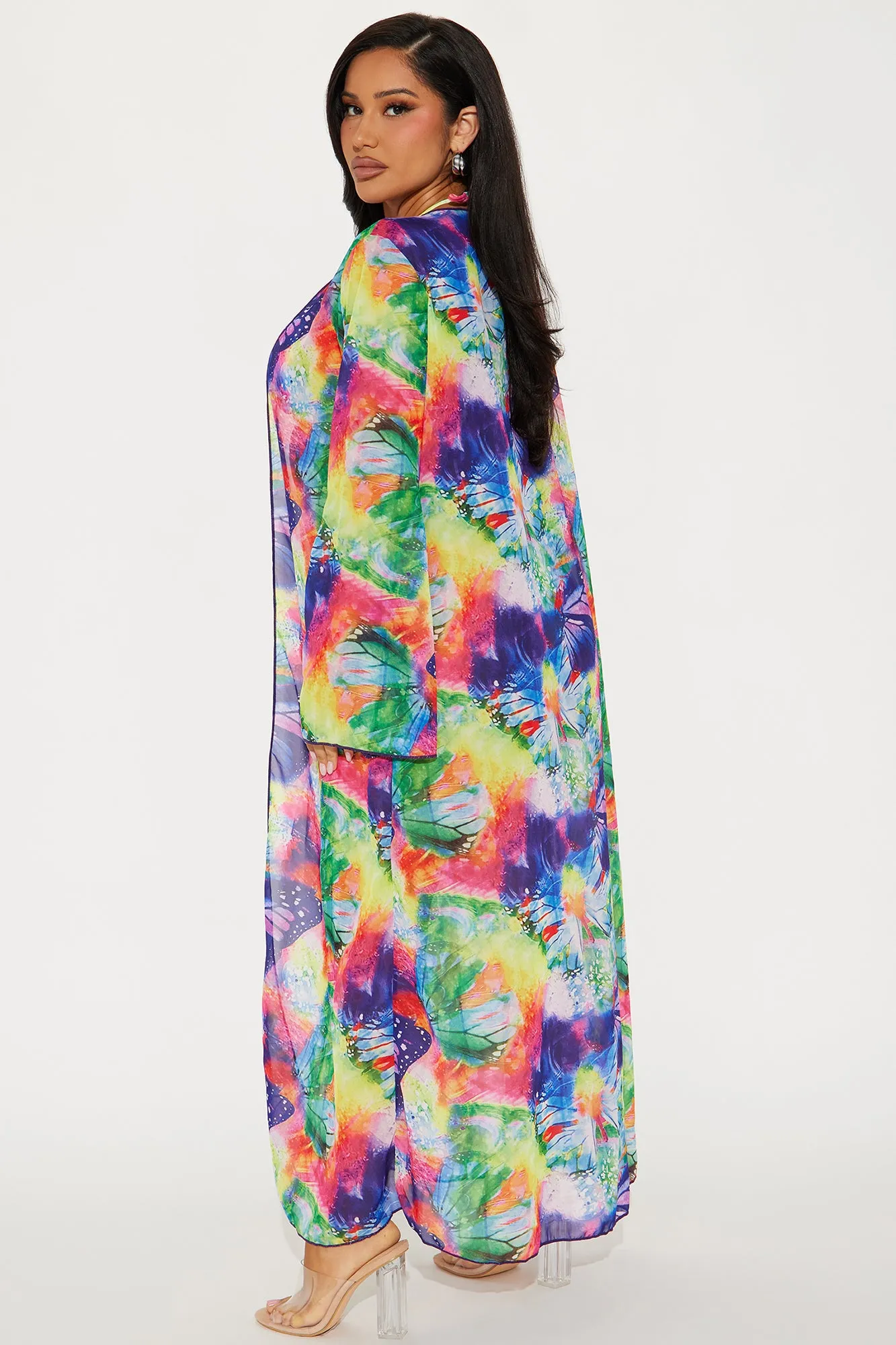 Lilianna 3 Piece Bikini Kimono Set - Multi Color sold by Fashion Nova product image thumbnail 4