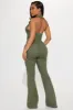 Fine Time Denim Jumpsuit - Olive sold by Fashion Nova
