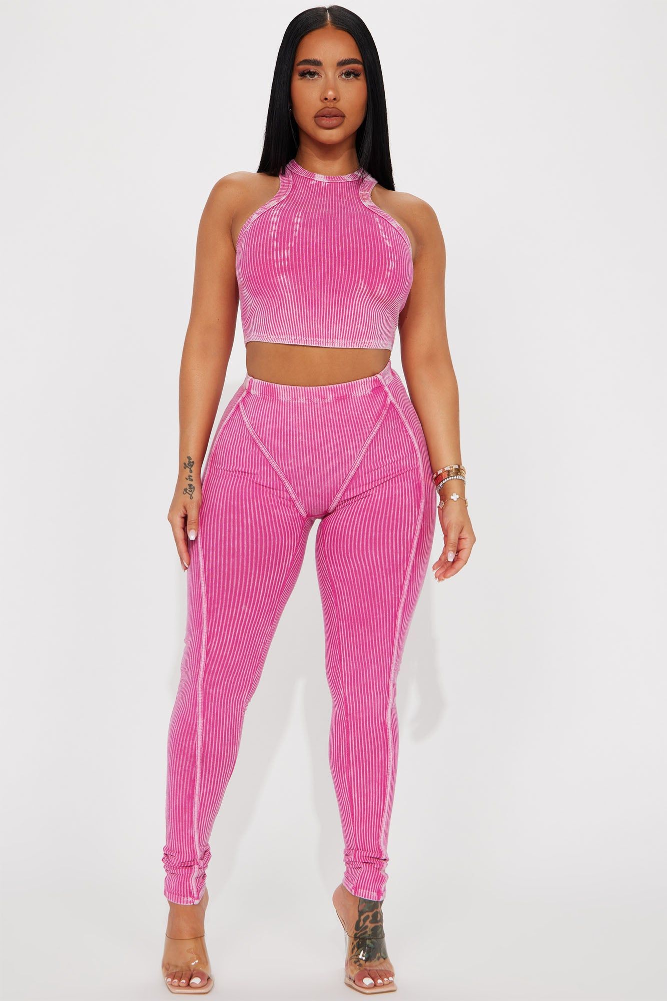 My Own Lane Ribbed Legging Set - Pink sold by Fashion Nova product image thumbnail 2