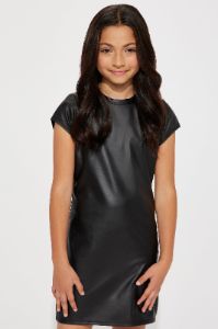 Mini Adela PU Mini Dress - Black sold by Fashion Nova