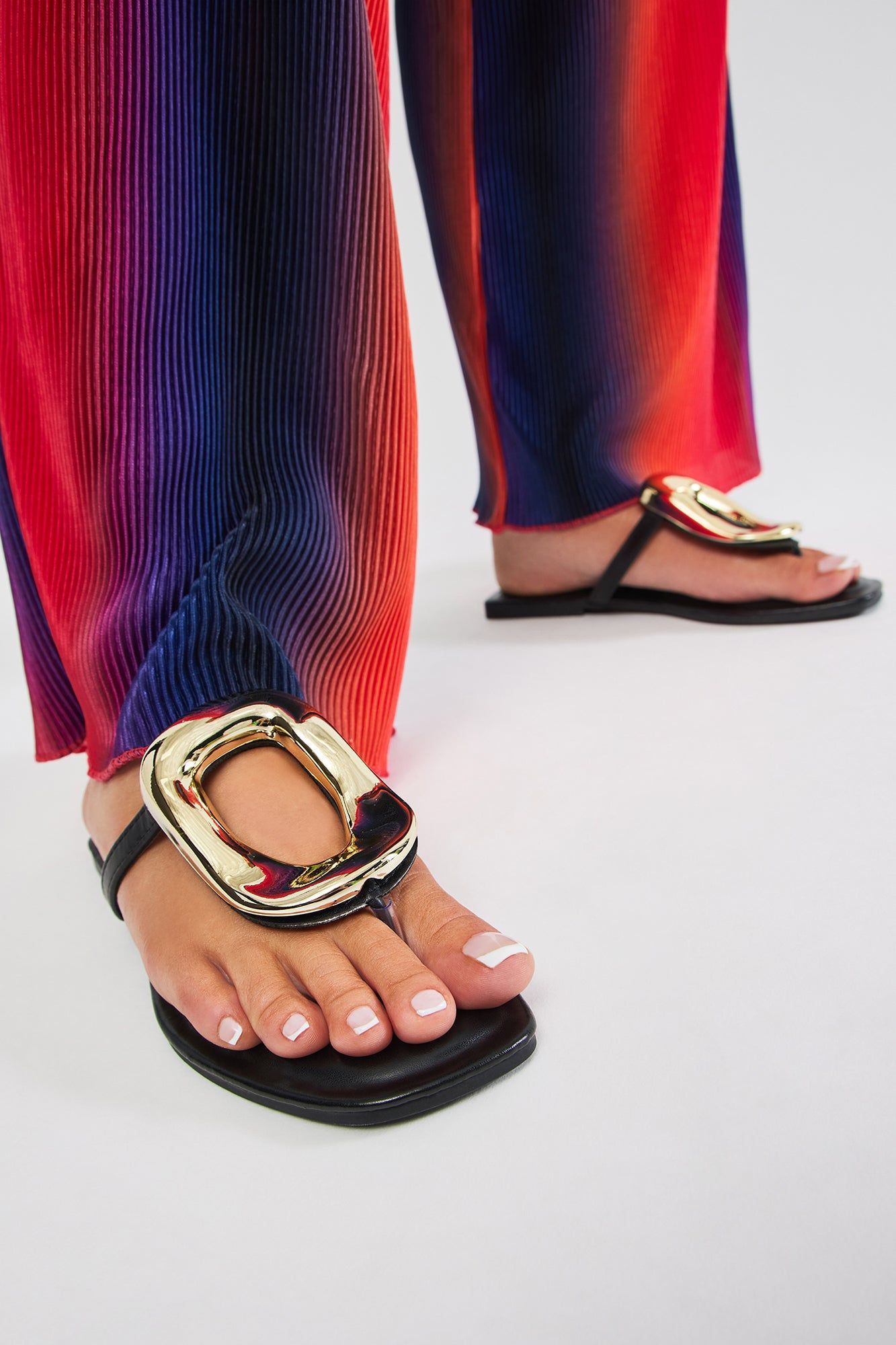 New Here Flat Sandals - Black sold by Fashion Nova product image thumbnail 4