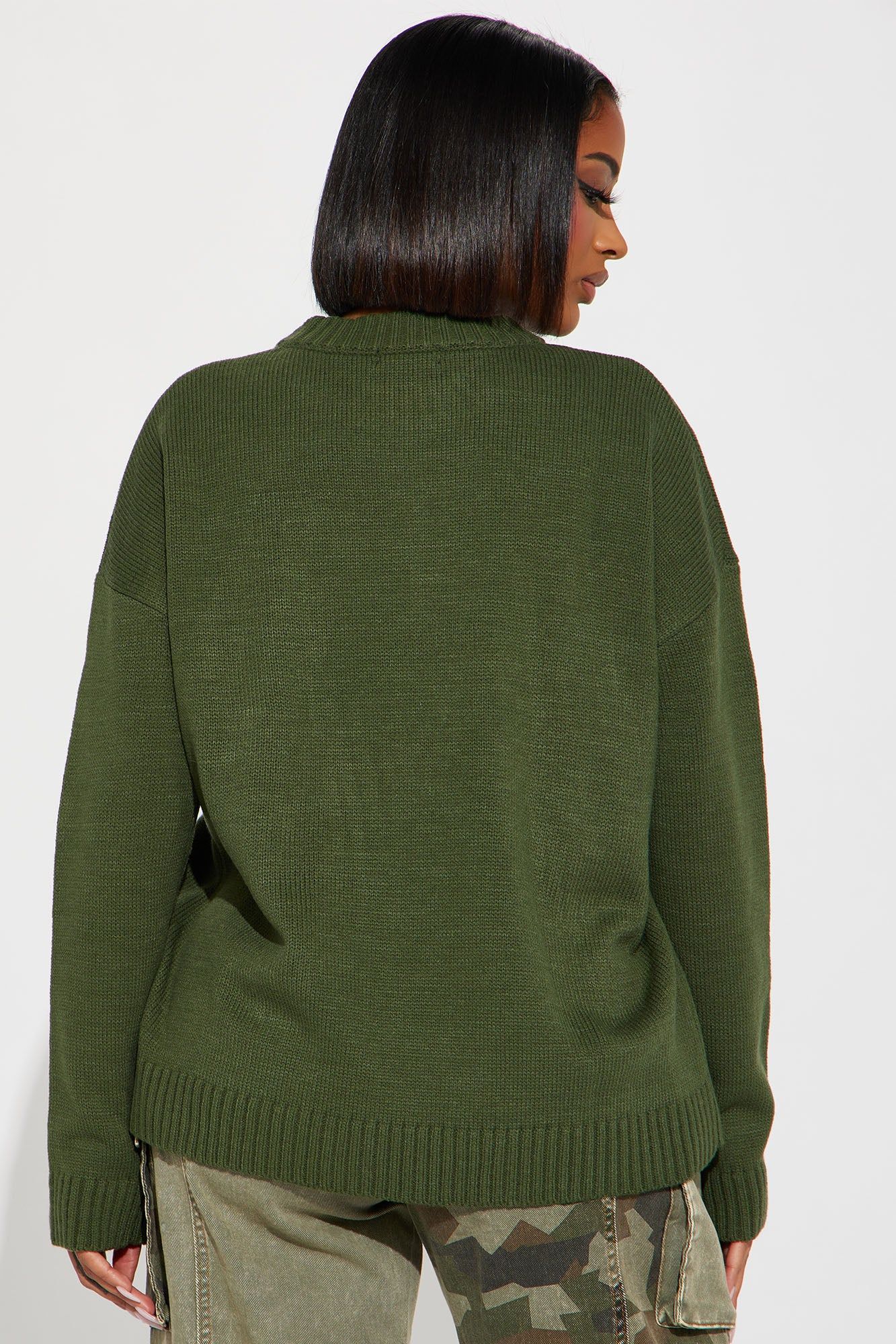 New York Girl Sweater - Green/combo sold by Fashion Nova product image thumbnail 3