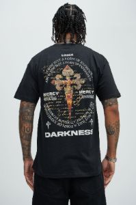 Repent Ask For Mercy Short Sleeve Tee - Black sold by Fashion Nova