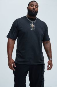 Repent Ask For Mercy Short Sleeve Tee - Black sold by Fashion Nova
