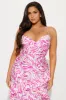 Samantha Linen Maxi Dress - White/Pink sold by Fashion Nova