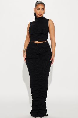 Lilian Snatched Skirt Set - Black sold by Fashion Nova