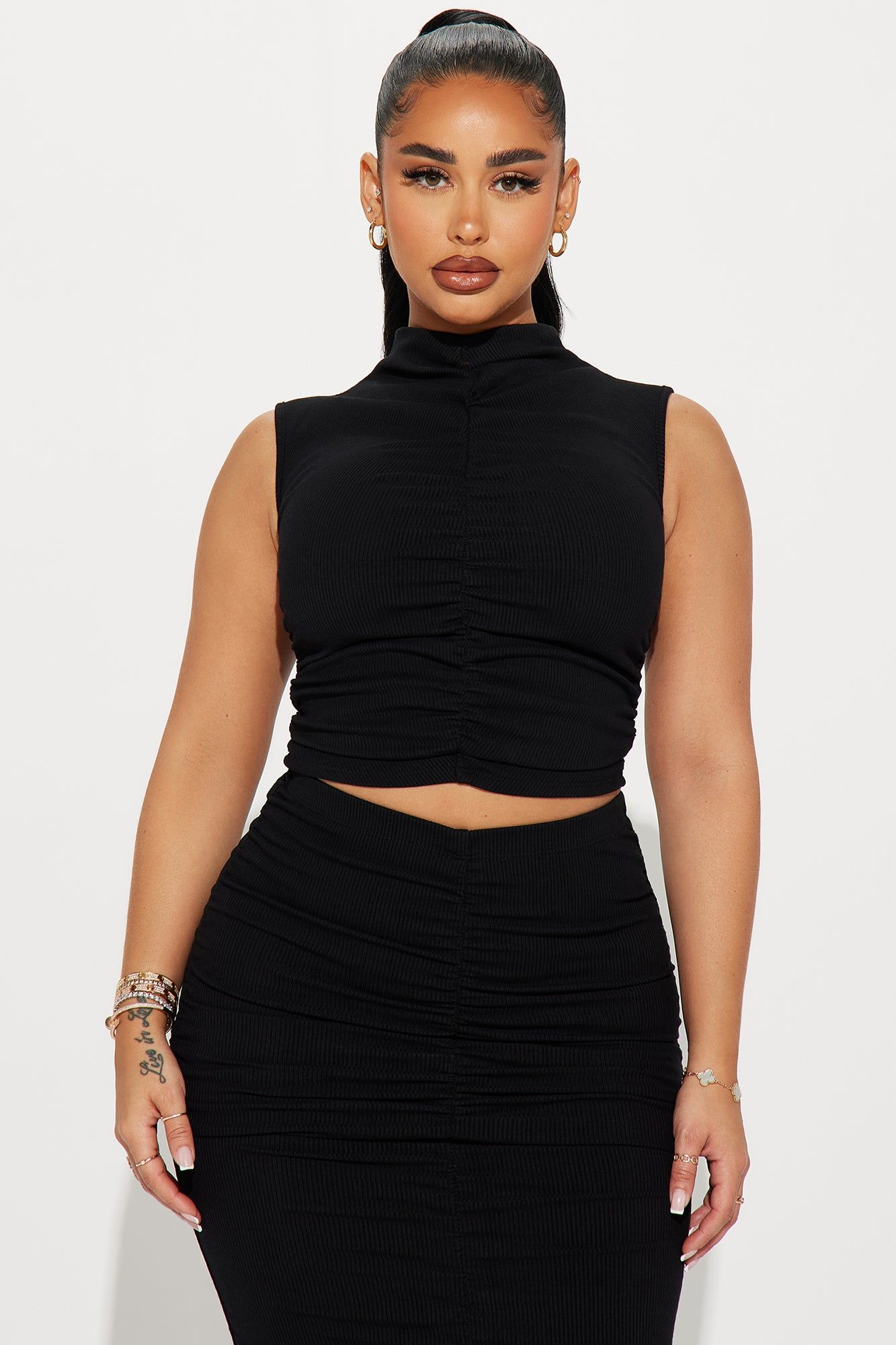 Lilian Snatched Skirt Set - Black sold by Fashion Nova product image thumbnail 2