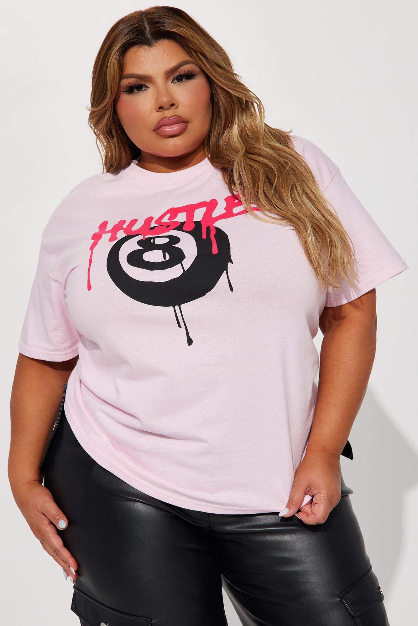 Born A Hustler Graphic Tshirt - Pink sold by Fashion Nova product image thumbnail 4