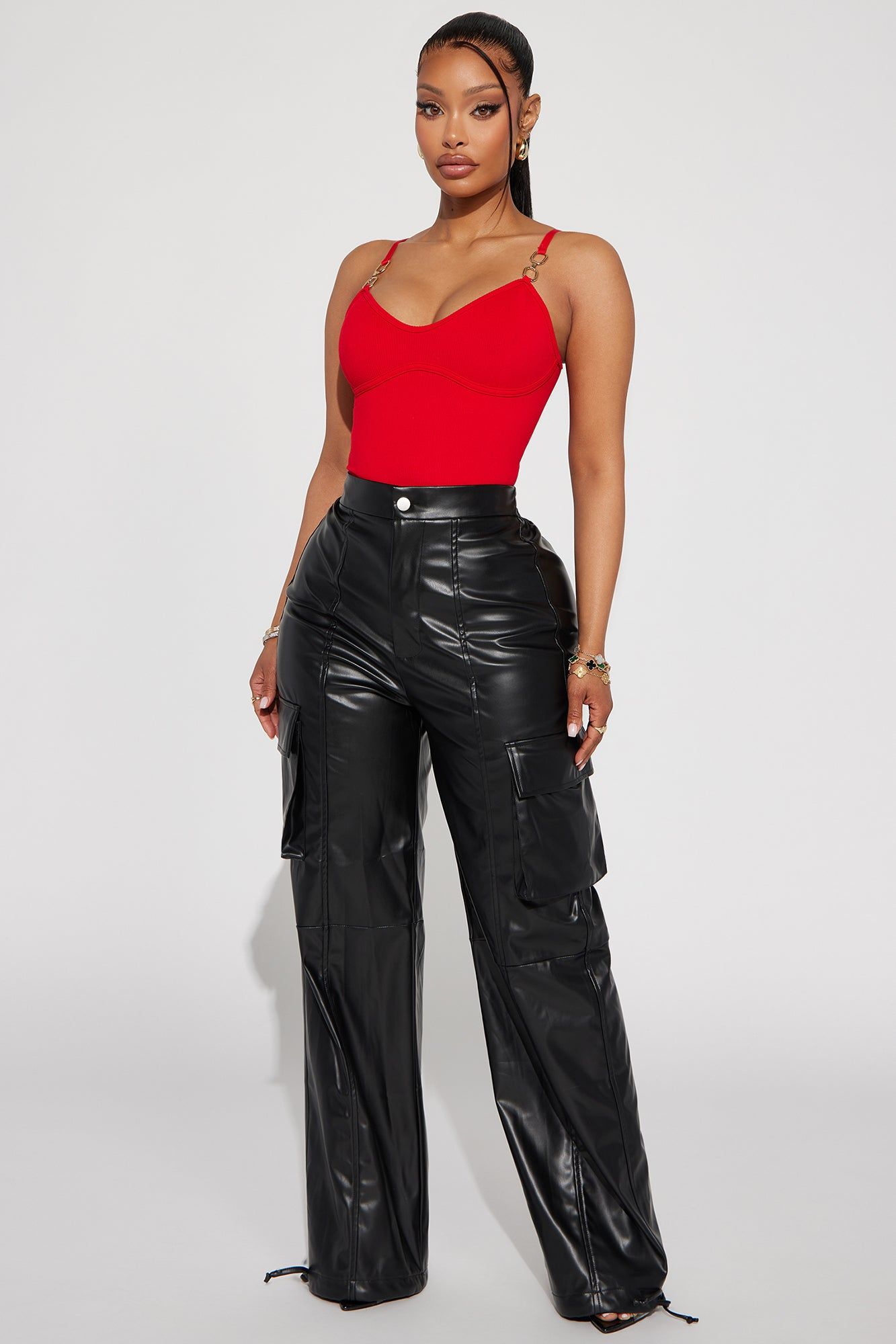 I've Got It All Faux Leather Jogger - Black sold by Fashion Nova