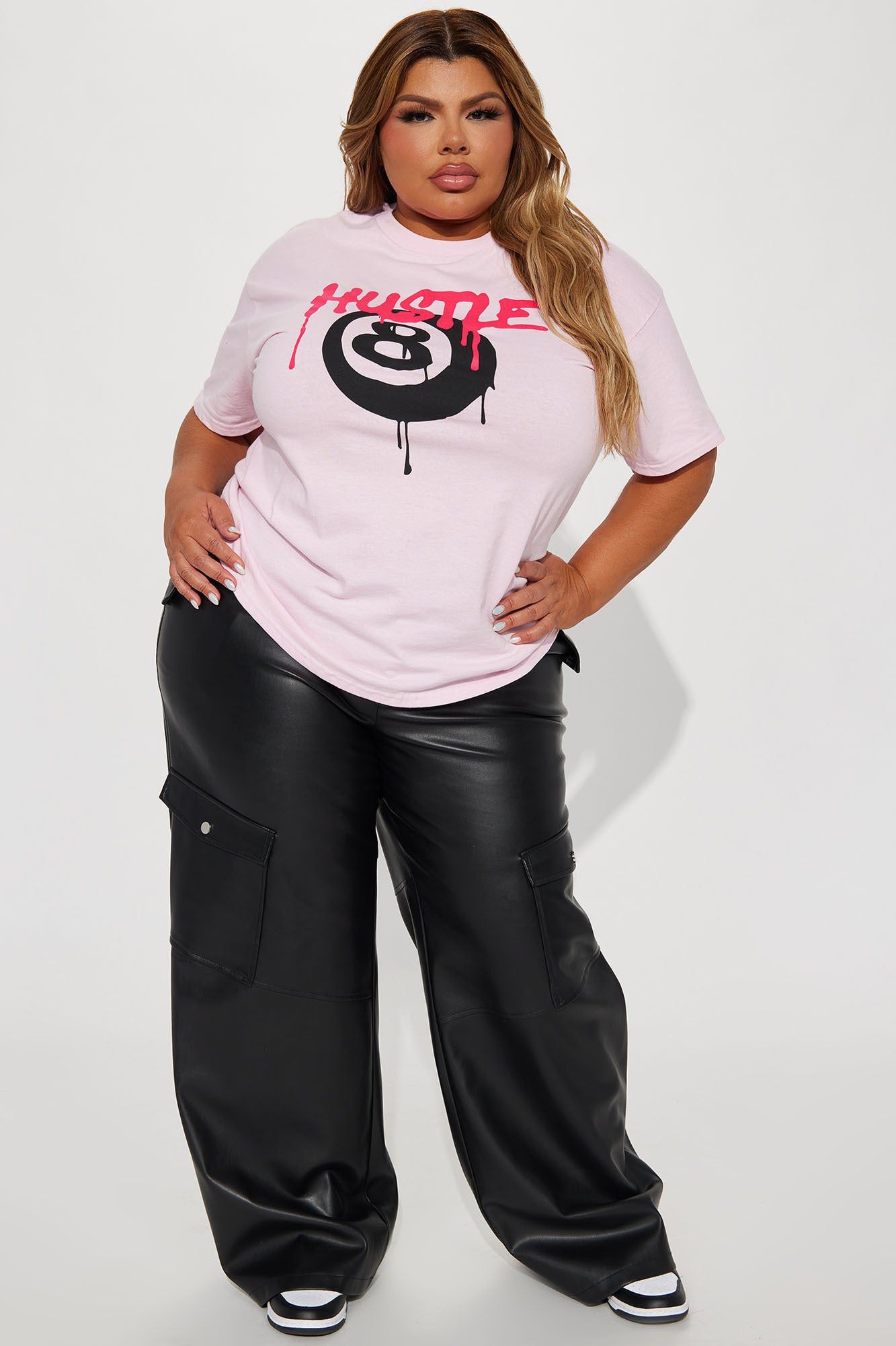 Born A Hustler Graphic Tshirt - Pink sold by Fashion Nova product image thumbnail 5