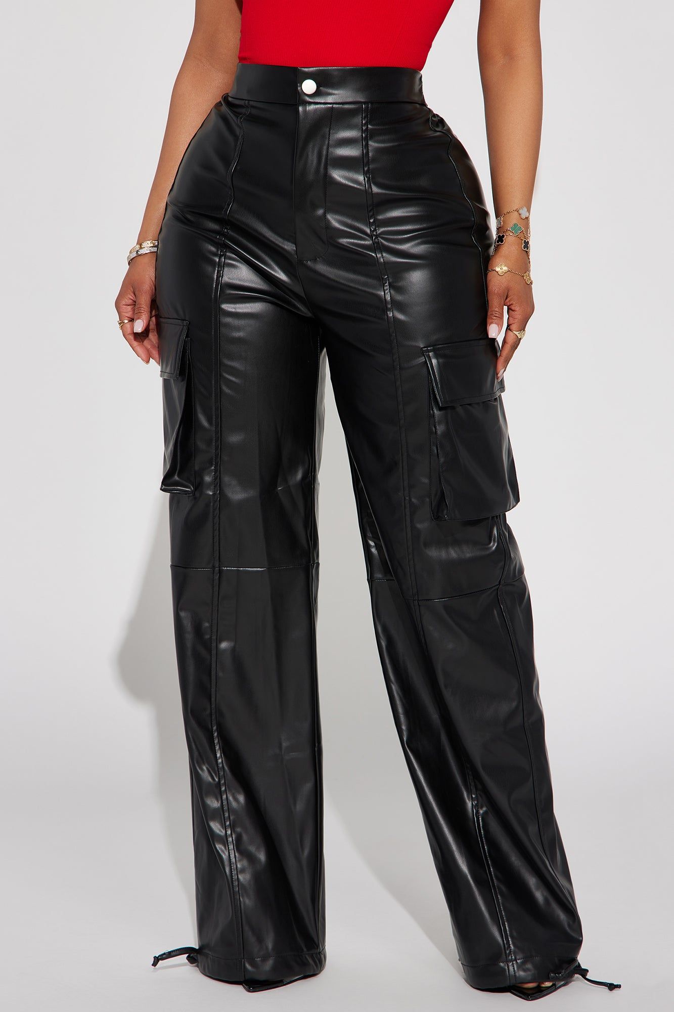 I've Got It All Faux Leather Jogger - Black sold by Fashion Nova product image thumbnail 2