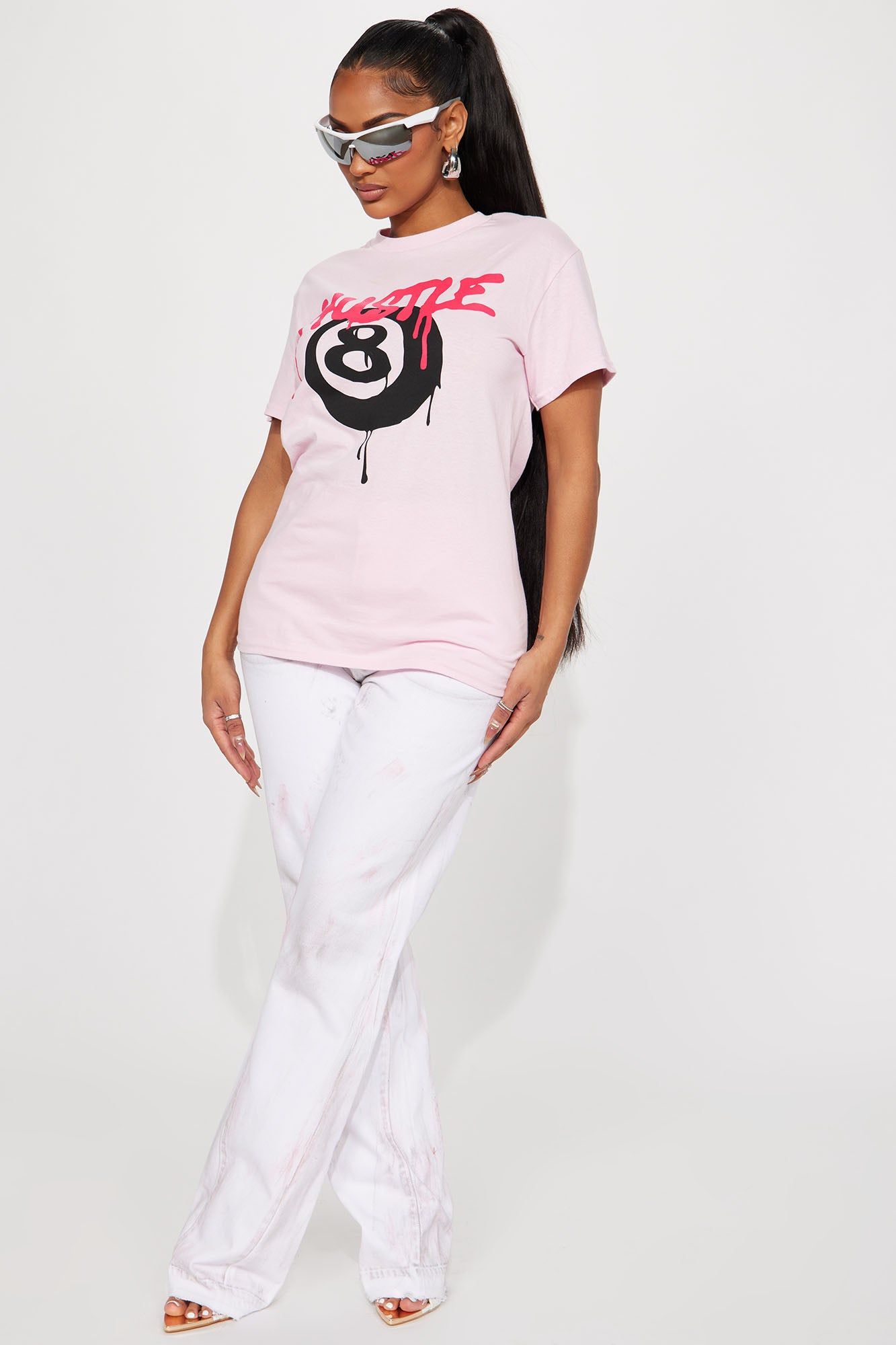 Born A Hustler Graphic Tshirt - Pink sold by Fashion Nova product image thumbnail 2