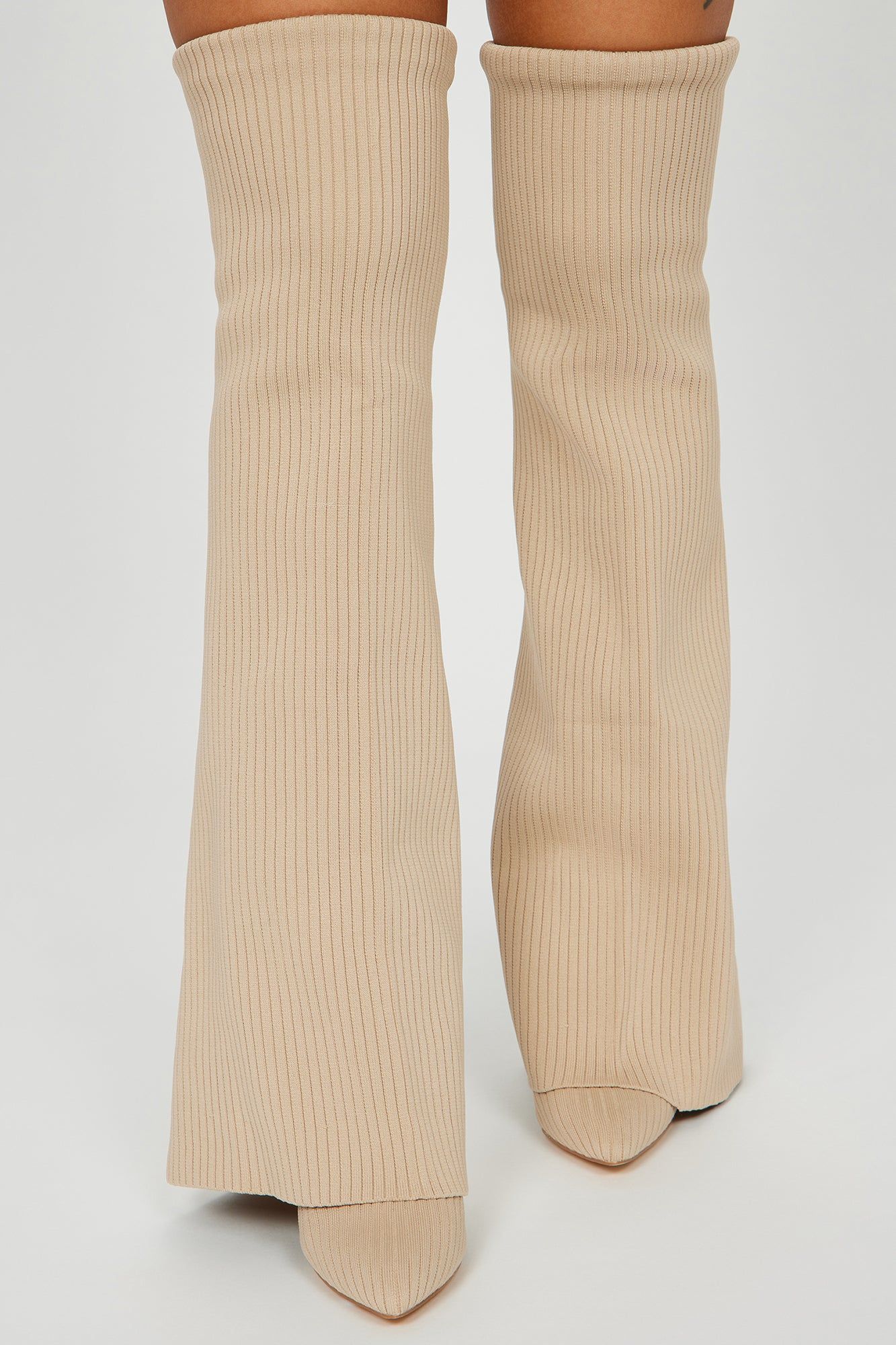 Out Of Sight Over The Knee Boots - Nude sold by Fashion Nova product image thumbnail 2
