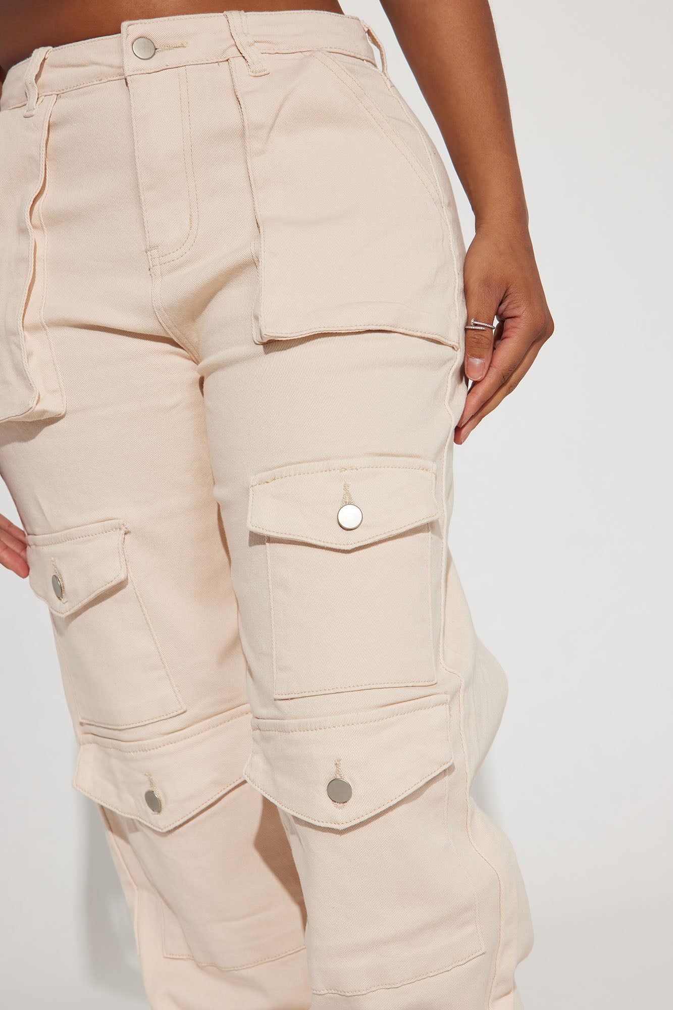 Watch Me Go Cargo Jogger - Ivory sold by Fashion Nova product image thumbnail 3