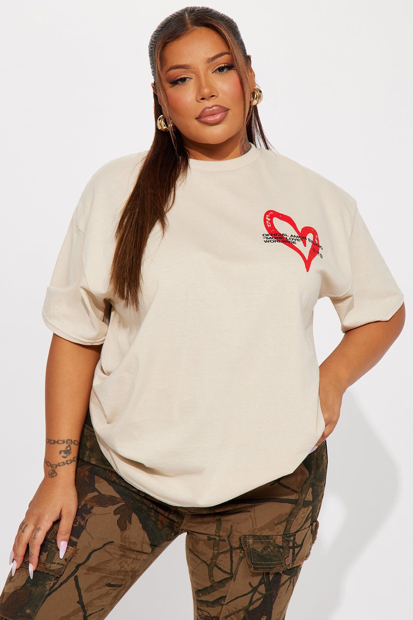 Mi Amor Graphic Tshirt - Taupe sold by Fashion Nova product image thumbnail 6