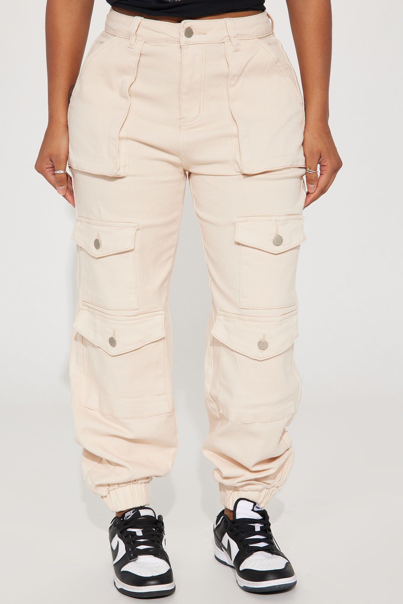 Watch Me Go Cargo Jogger - Ivory sold by Fashion Nova product image thumbnail 2