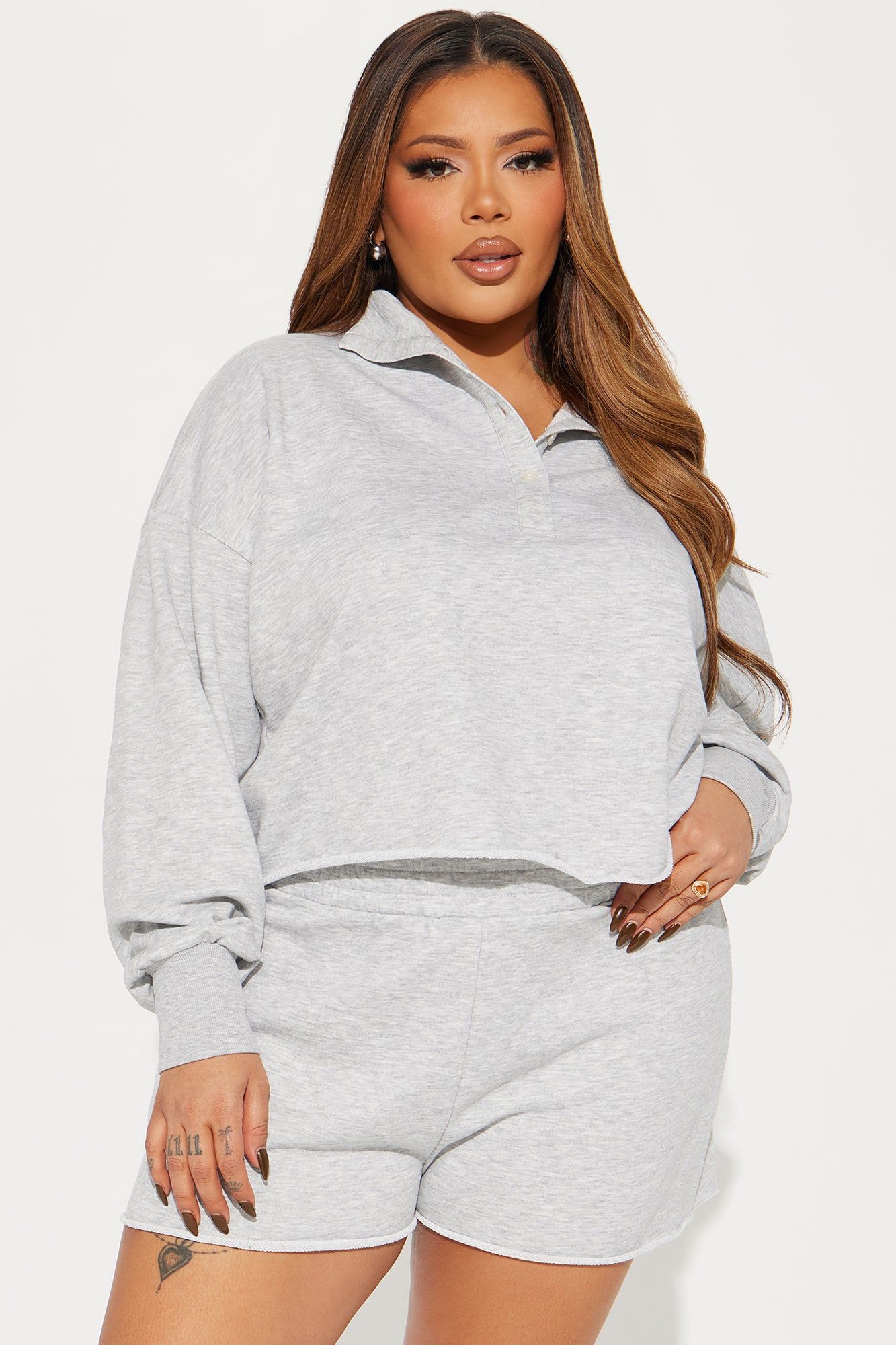 Cassidy Lounge Top - Heather Grey sold by Fashion Nova product image thumbnail 4