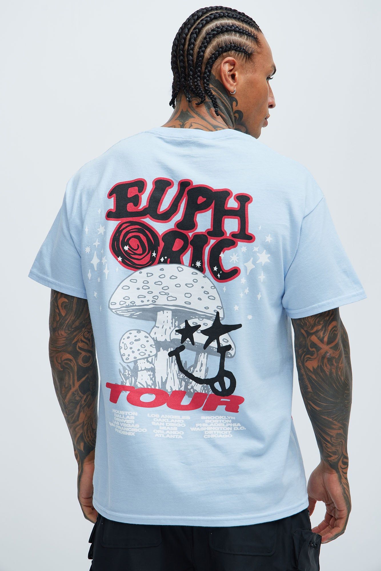 Euphoric Tour Short Sleeve Tee - Light Blue sold by Fashion Nova product image thumbnail 4