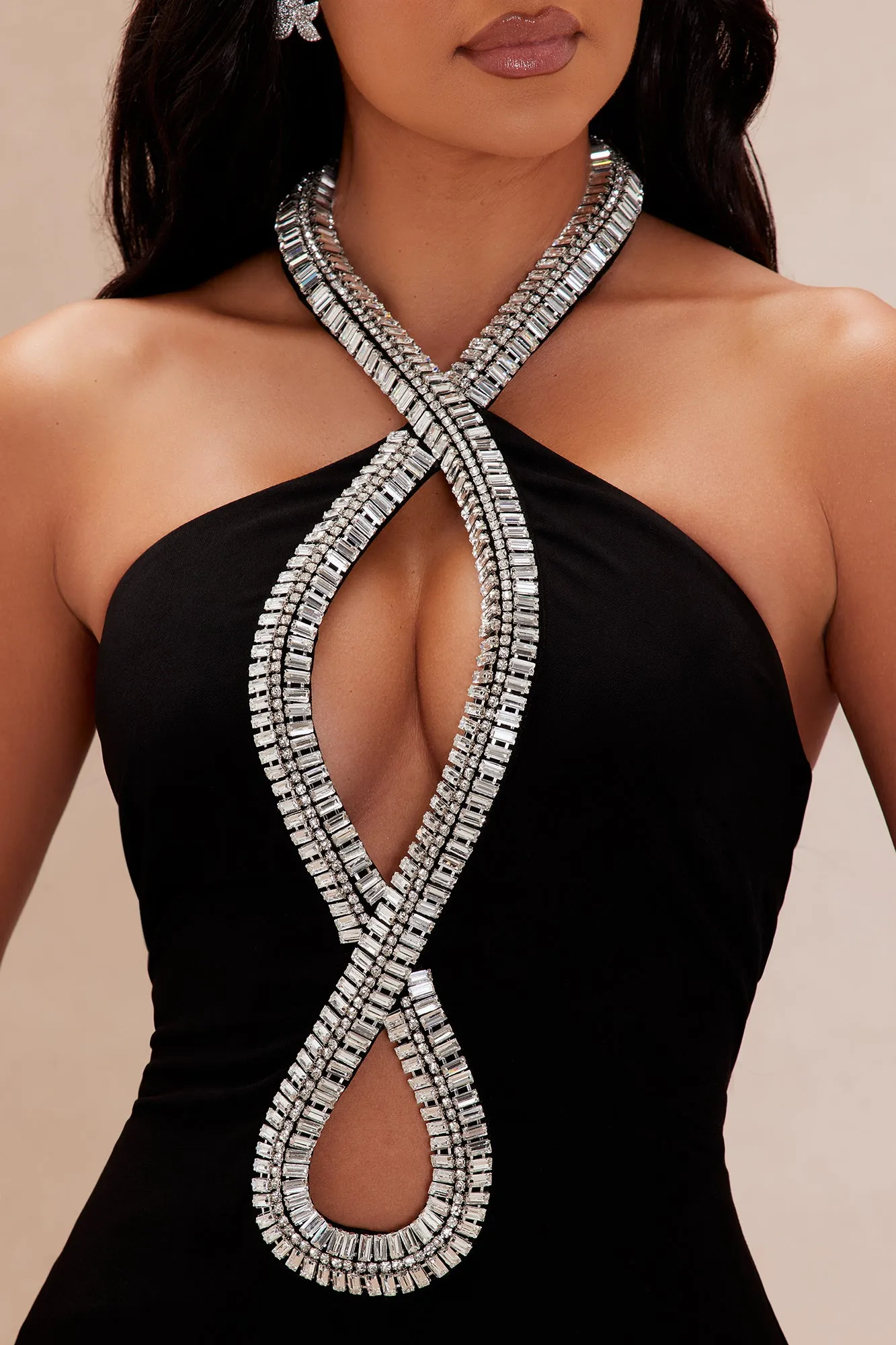 Premier Embellished Cut Out Maxi Dress - Black sold by Fashion Nova product image thumbnail 3