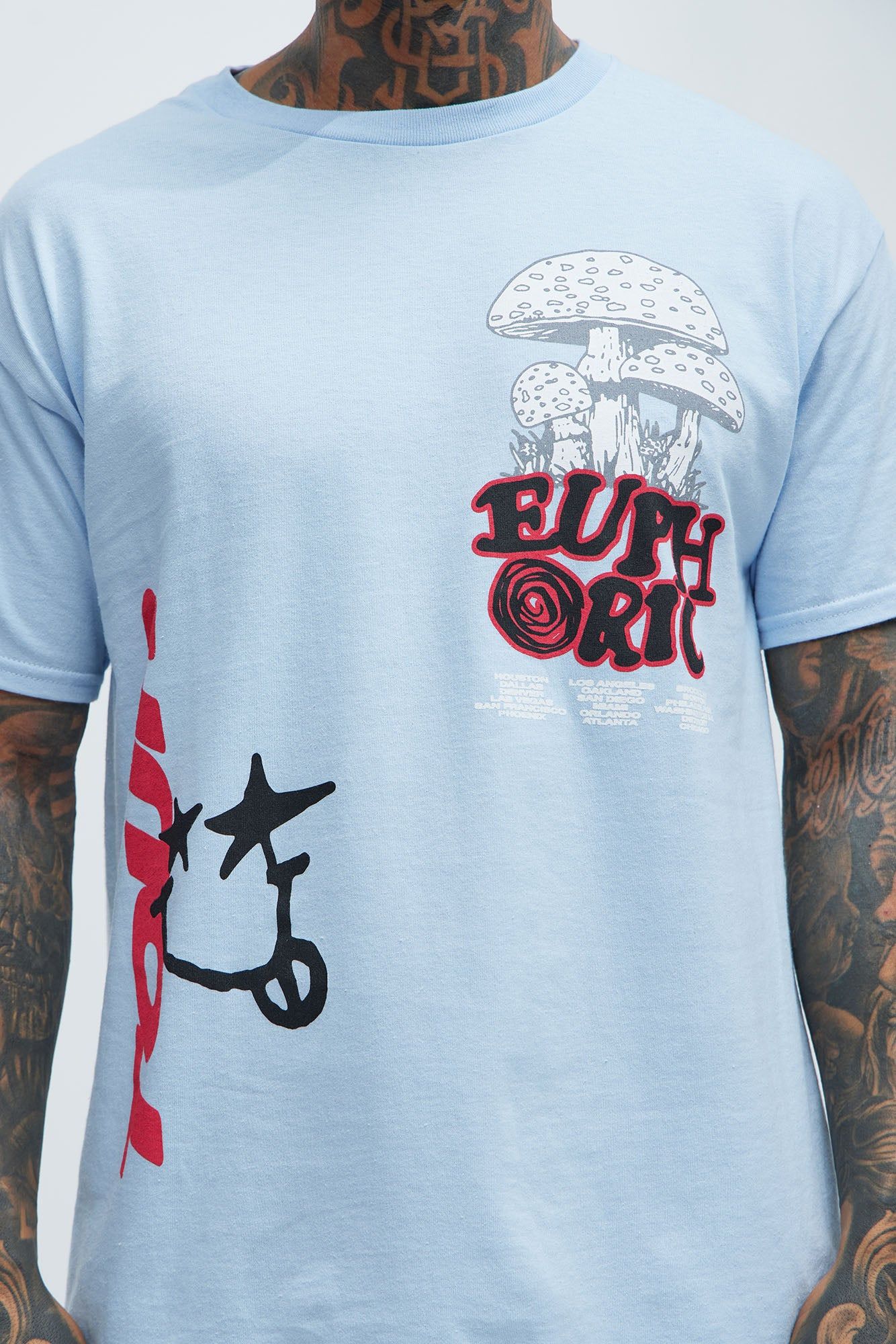 Euphoric Tour Short Sleeve Tee - Light Blue sold by Fashion Nova product image thumbnail 3