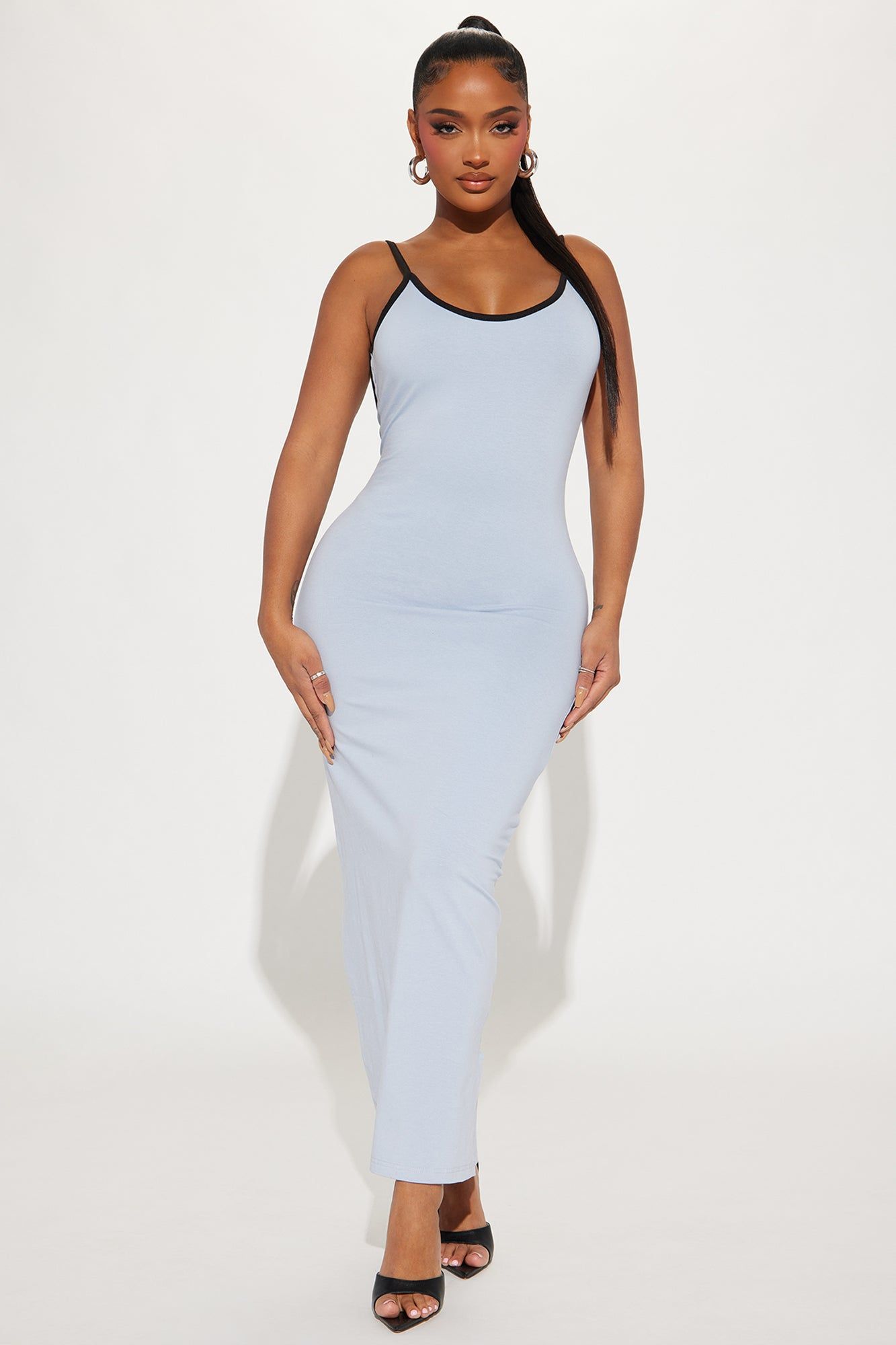 Cooling Off Maxi Dress - Light Blue sold by Fashion Nova