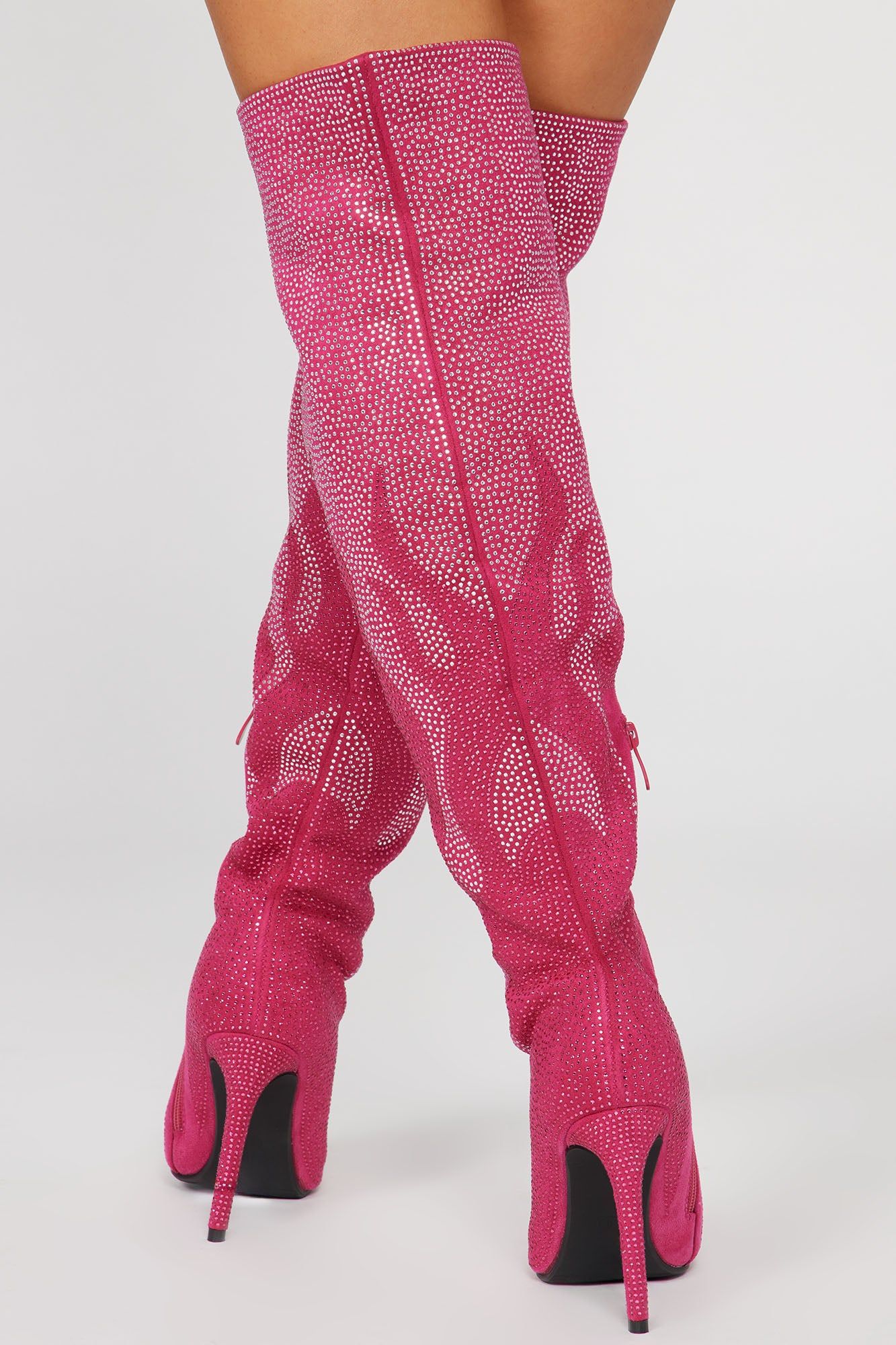 Twin Flames Glitter Boots - Pink/combo sold by Fashion Nova product image thumbnail 3