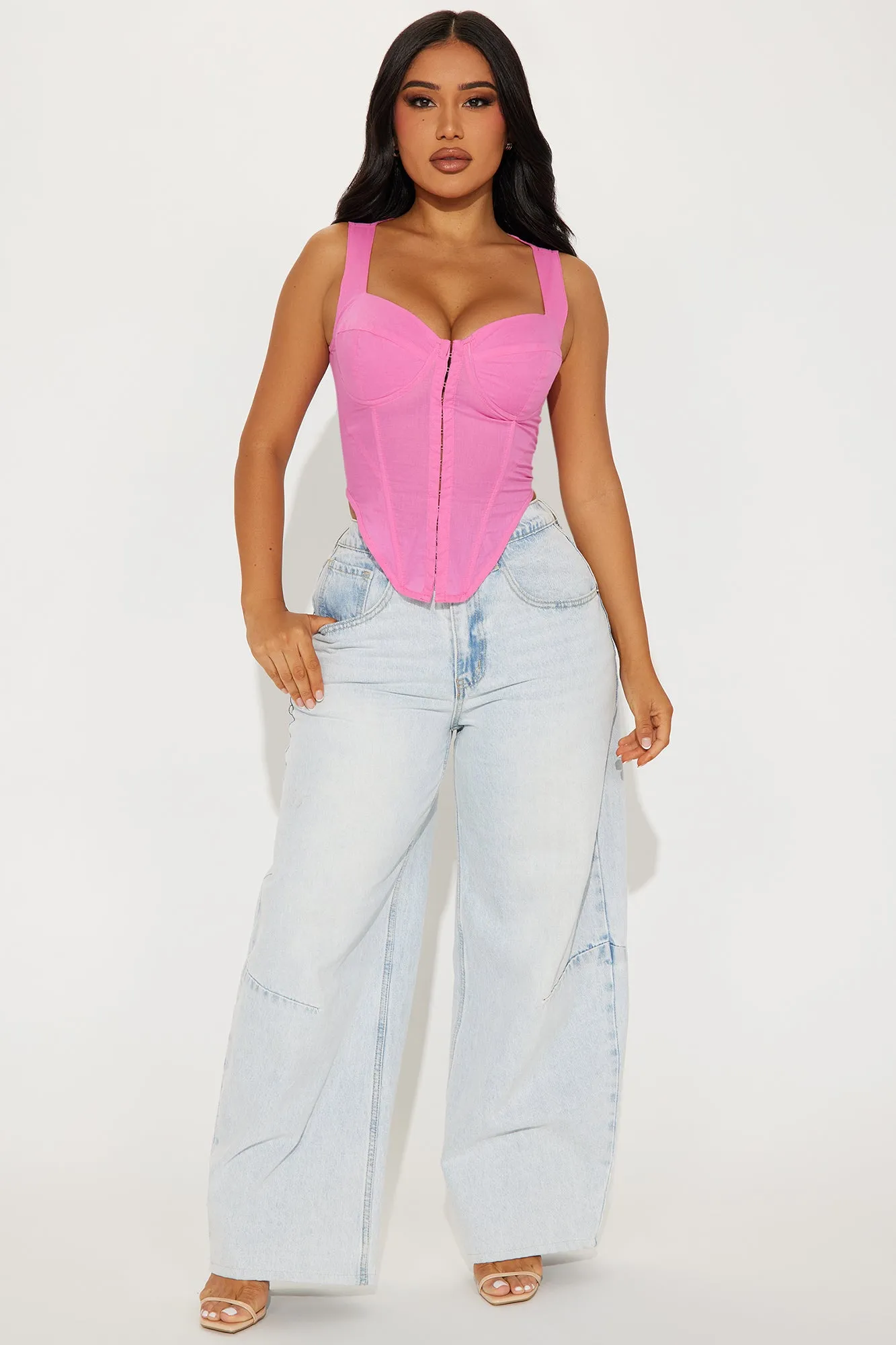 Slay The Day Corset Top - Pink sold by Fashion Nova product image thumbnail 2