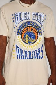 Warriors Crossover Short Sleeve Tee - Cream sold by Fashion Nova