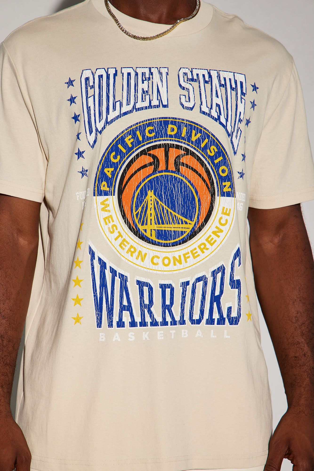 Warriors Crossover Short Sleeve Tee - Cream sold by Fashion Nova product image thumbnail 4