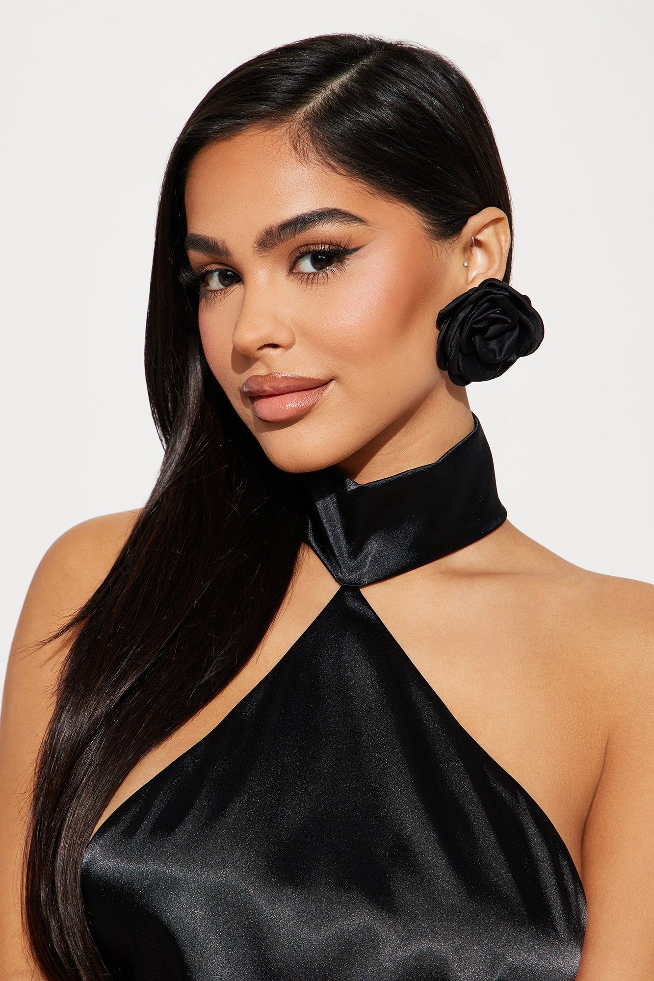 Mon Cherie Rose Earrings - Black sold by Fashion Nova product image thumbnail 2